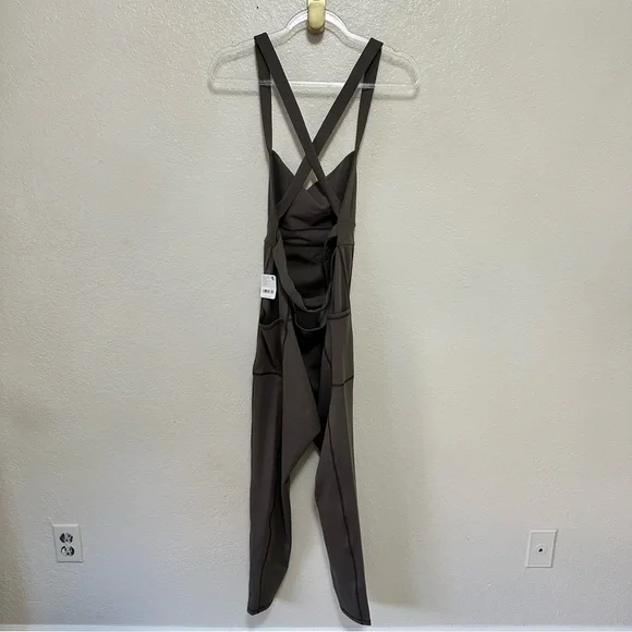 NEW free people movement My High Onesie brown jumpsuit size L - Picture 4 of 14